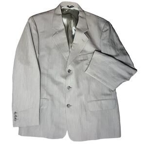 Banana Republic Made In Italy Tan Wool Linen Classic Sport Coat 42S Capsule
